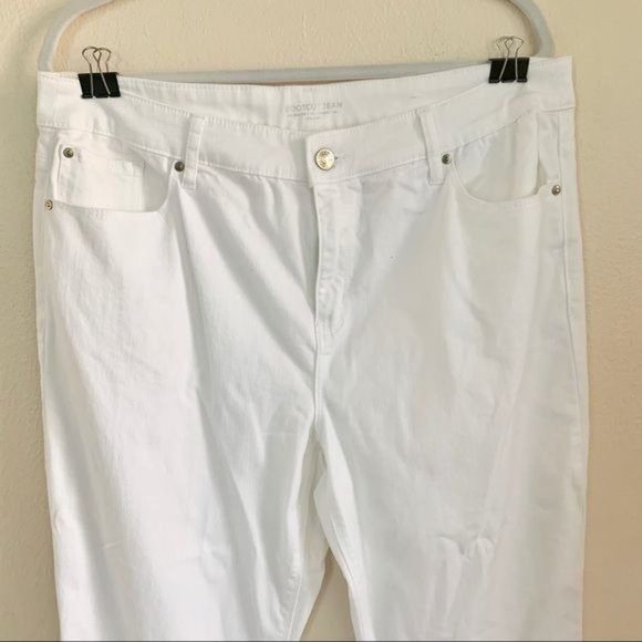 Chico’s Platinum white bootcut jeans Size 14 - Picture 7 of 8